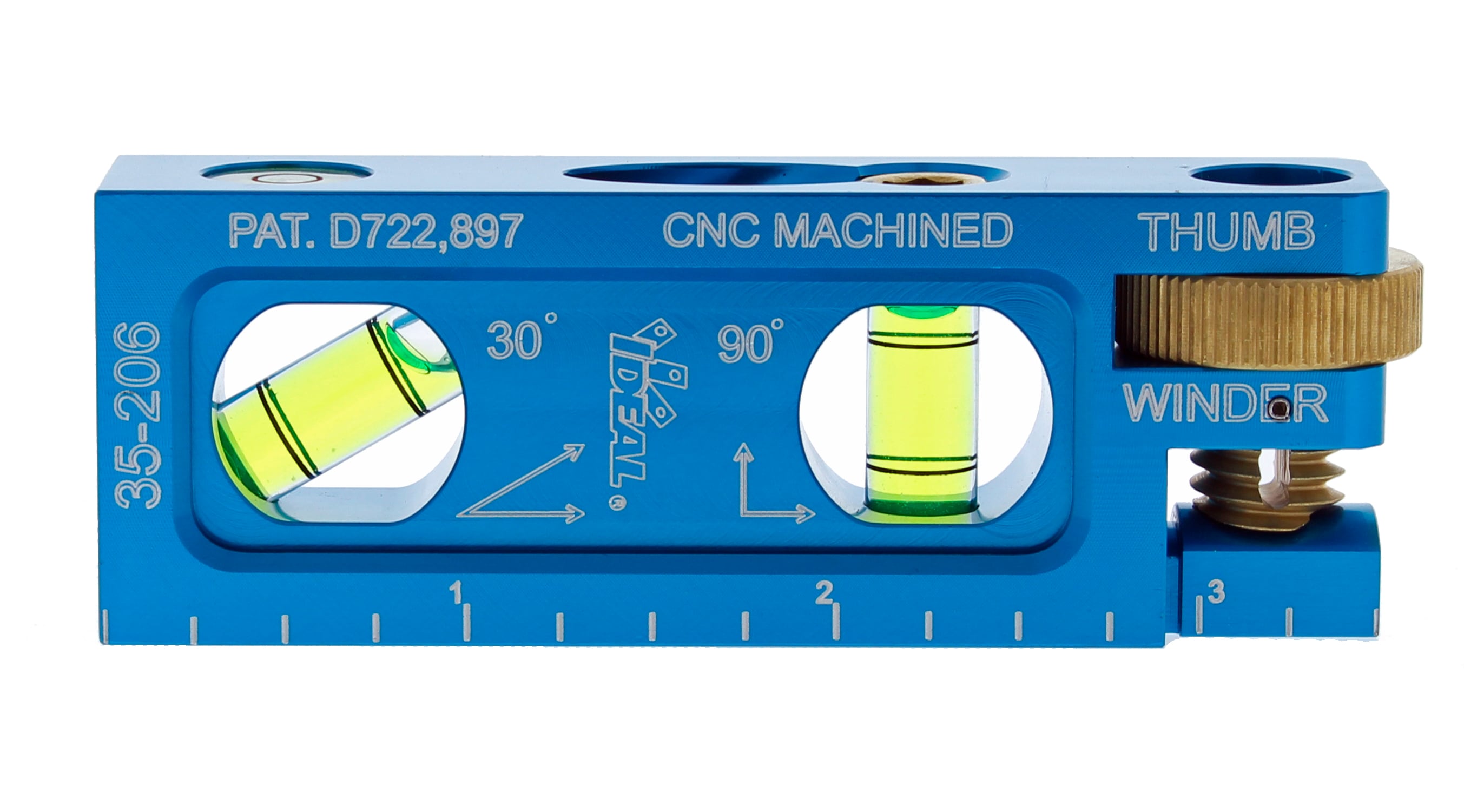 Nivel de Conduit Magnético IDEAL de Aluminio 3.5-in 2 Vial 35-206