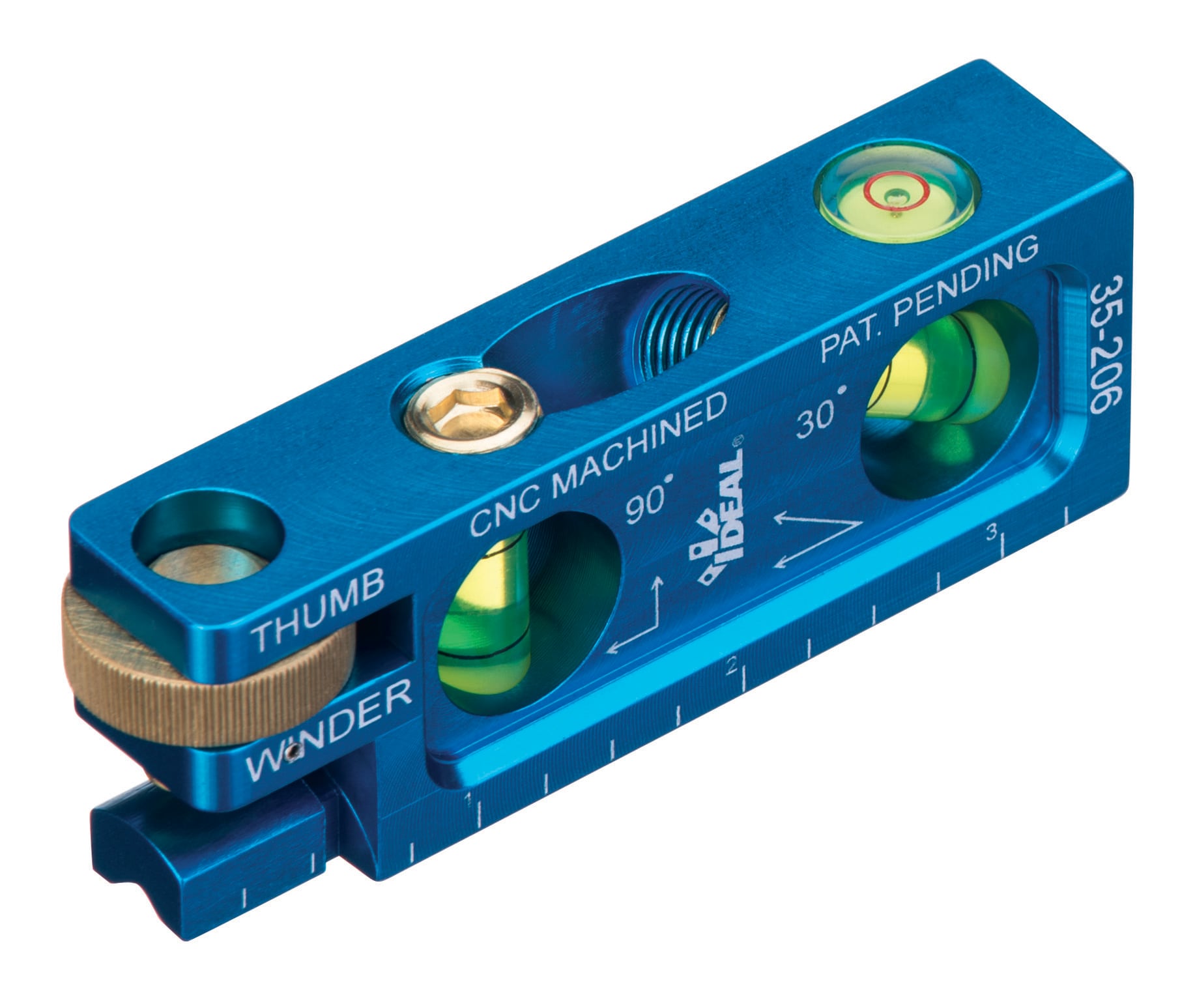 Nivel de Conduit Magnético IDEAL de Aluminio 3.5-in 2 Vial 35-206