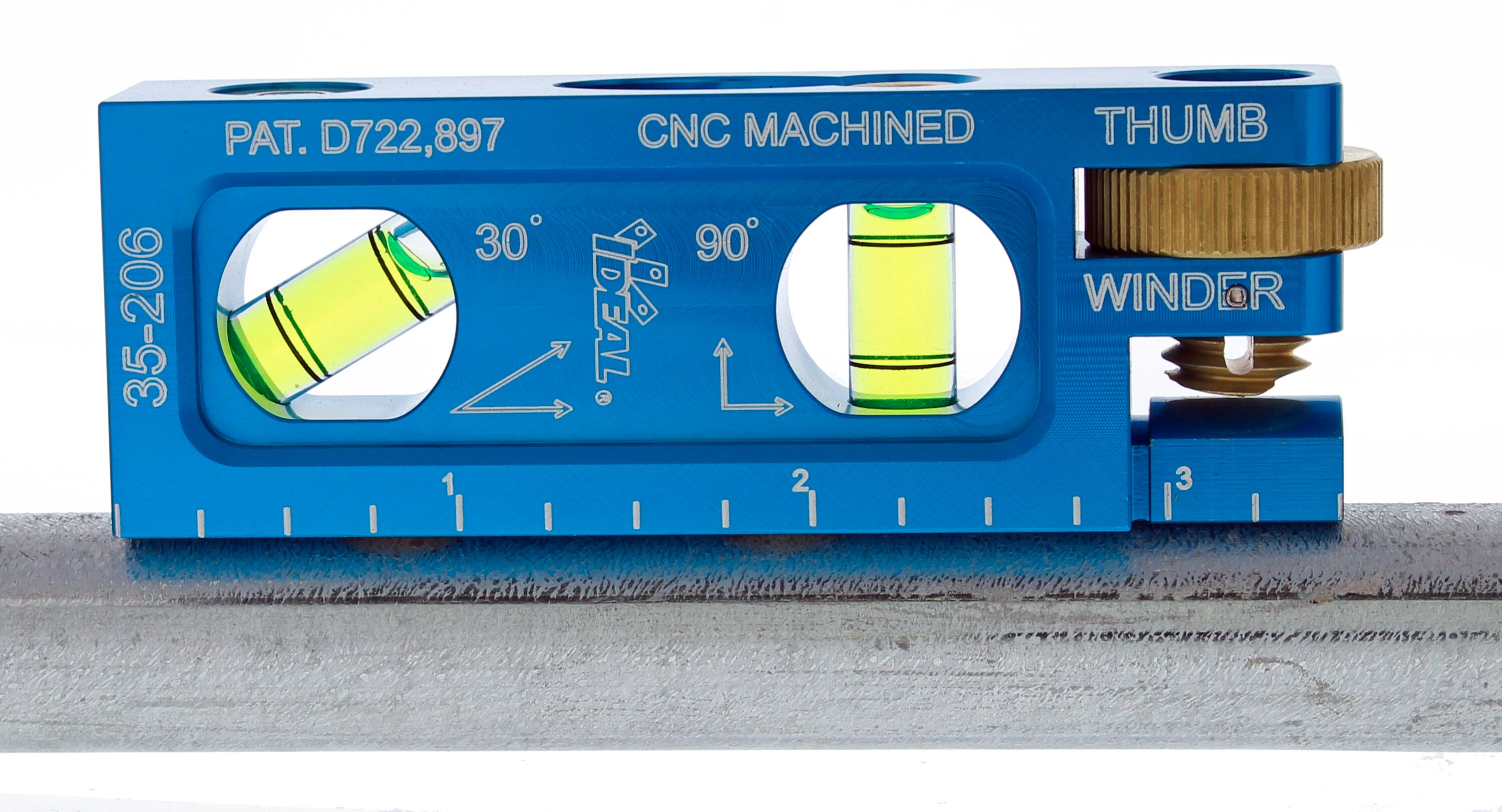 Nivel de Conduit Magnético IDEAL de Aluminio 3.5-in 2 Vial 35-206