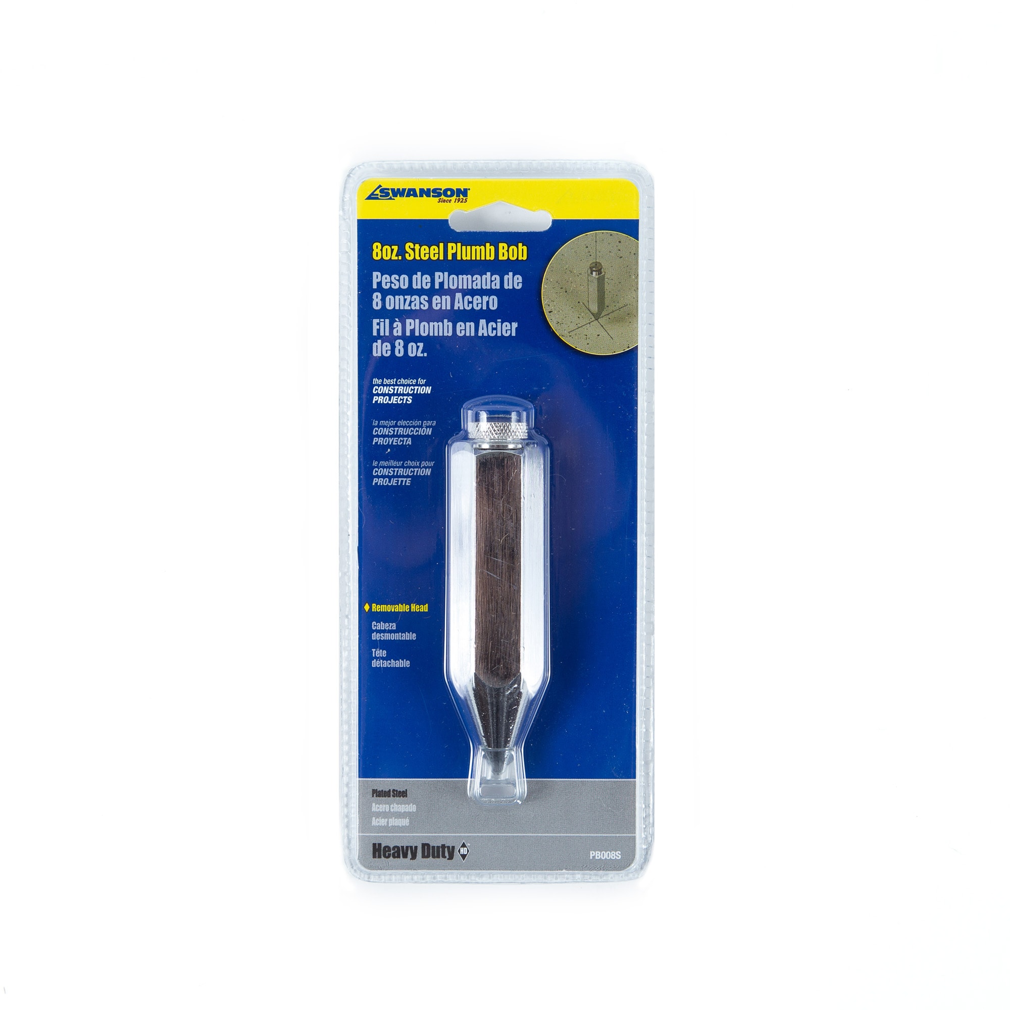 Plomada de acero Swanson Tool Company 4 pulgadas PB008S