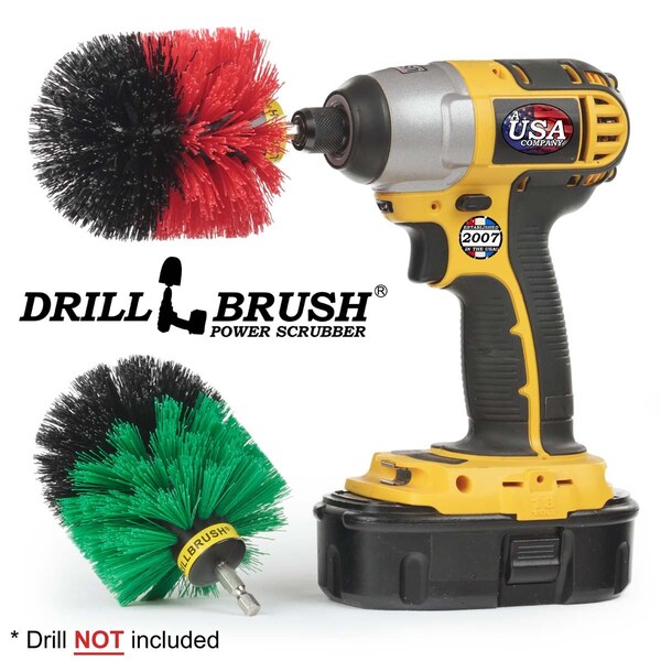 Cepillo de taladro Drillbrush Power Scrubber - Limpieza de cocina - Cepillo para platos - Ollas y - O-S-GR-QC-DB