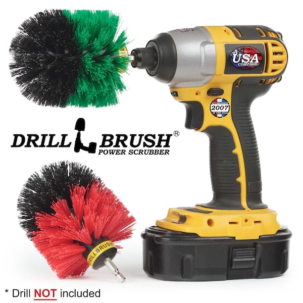 Cepillo de taladro Drillbrush Power Scrubber - Limpieza de cocina - Cepillo para platos - Ollas y - O-S-GR-QC-DB