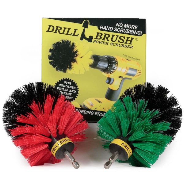 Cepillo de taladro Drillbrush Power Scrubber - Limpieza de cocina - Cepillo para platos - Ollas y - O-S-GR-QC-DB