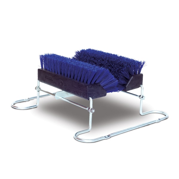Cepillo para botas Malish con soporte, 10 in, Cepillo de 10 in de largo, Azul, Plástico - 35601SP