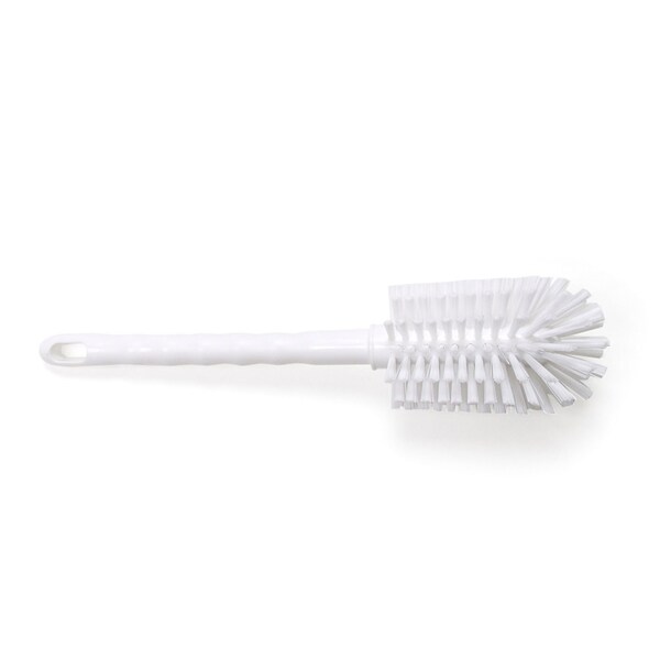 Cepillo para botella y jarra Malish, 12 pulgadas, blanco, cepillo de 12 pulgadas de largo, blanco, plástico - 2290SP