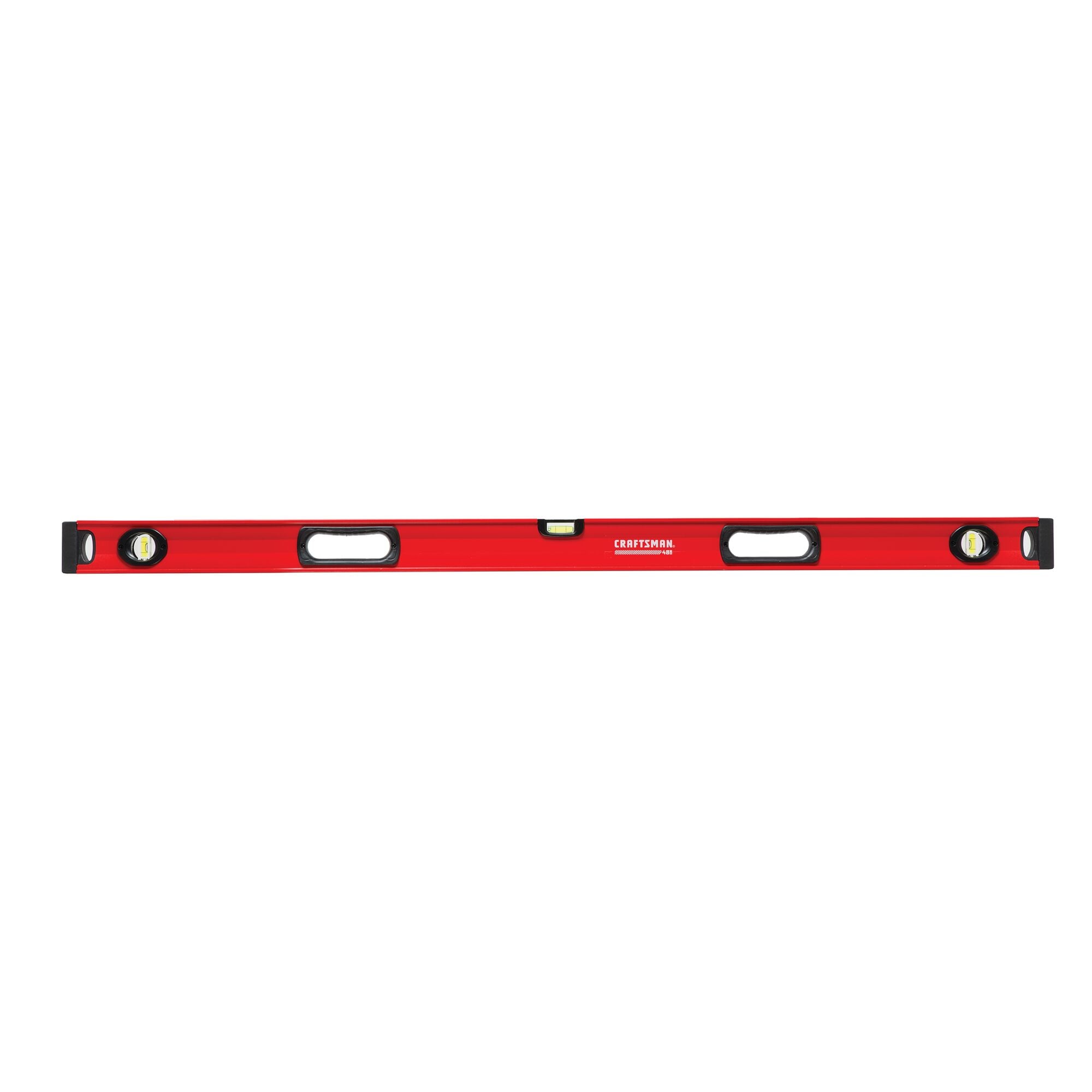 Nivel de viga de caja CRAFTSMAN de aluminio de 48.0 pulgadas con 3 burbujas CMHT82347
