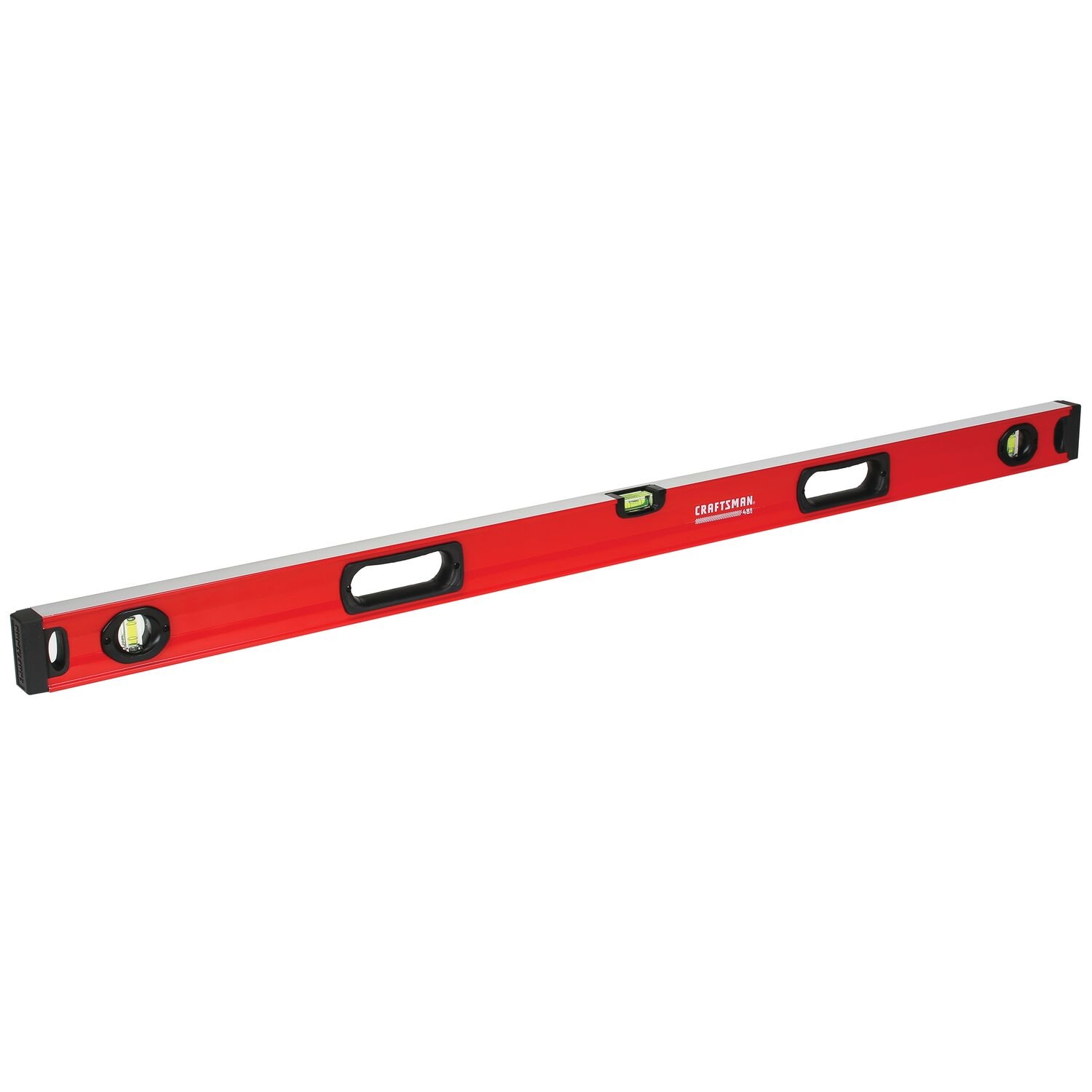 Nivel de viga de caja CRAFTSMAN de aluminio de 48.0 pulgadas con 3 burbujas CMHT82347