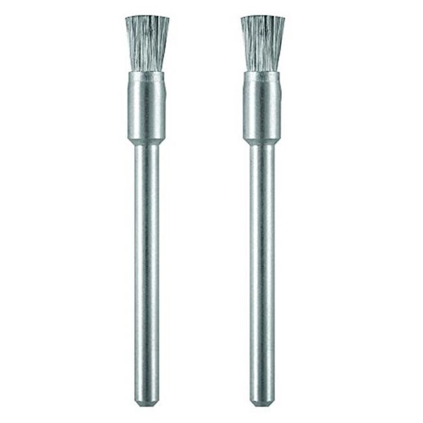 Cepillos de acero al carbono Designs-Done-Right; Paquete de 2 - 0.125 in. - DE593797