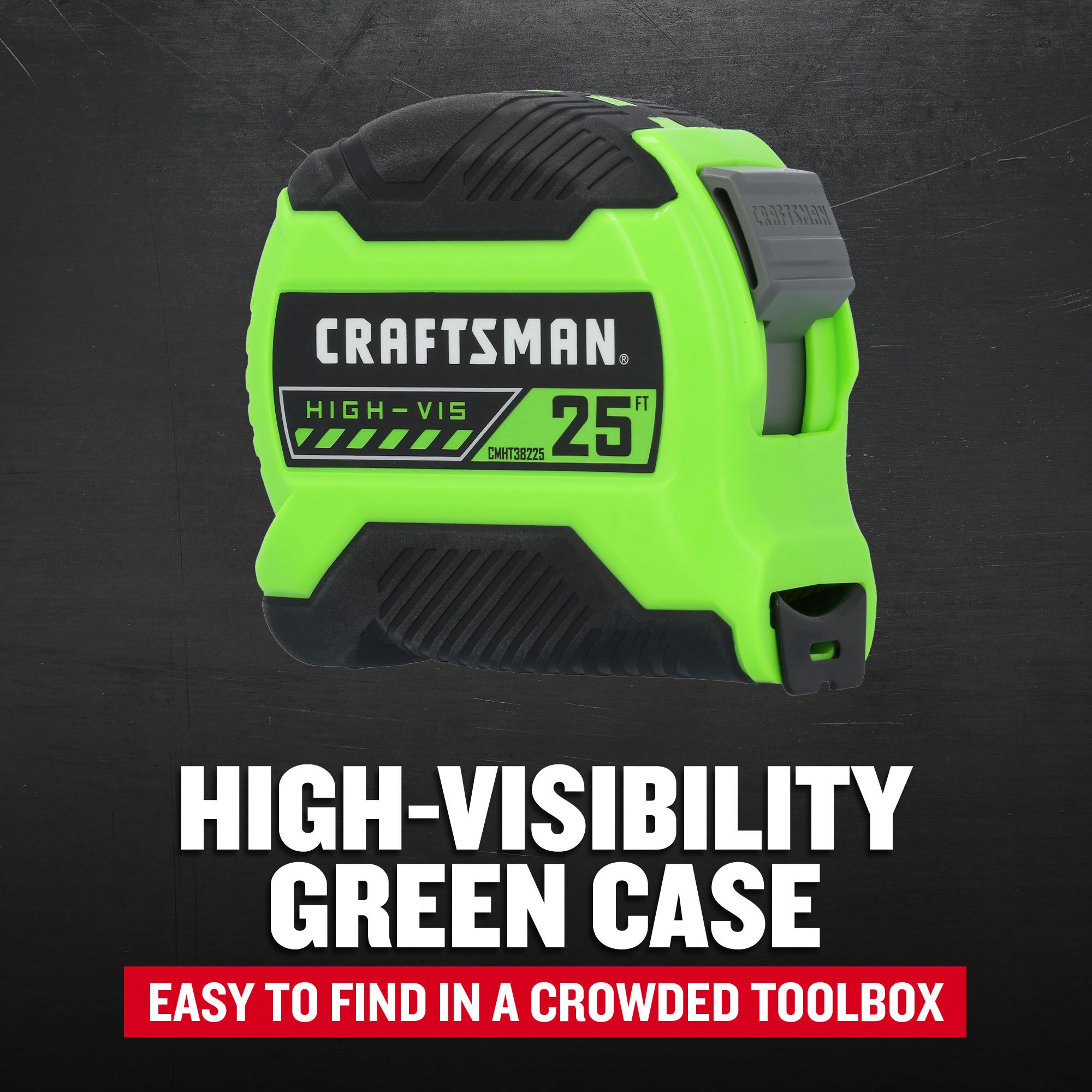 CINTA MÉTRICA CRAFTSMAN HI-VIS de 25 pies CMHT38225LW