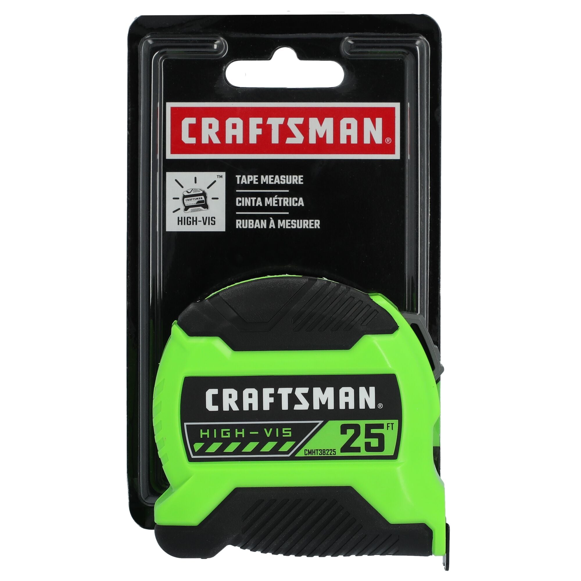 CINTA MÉTRICA CRAFTSMAN HI-VIS de 25 pies CMHT38225LW