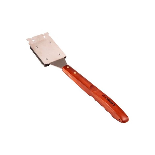 Cepillo de parrilla de madera Cuisinart con cerdas de acero inoxidable, 14 pulgadas cuadradas - CCB-W2 de Almo Fulfillment Services Llc