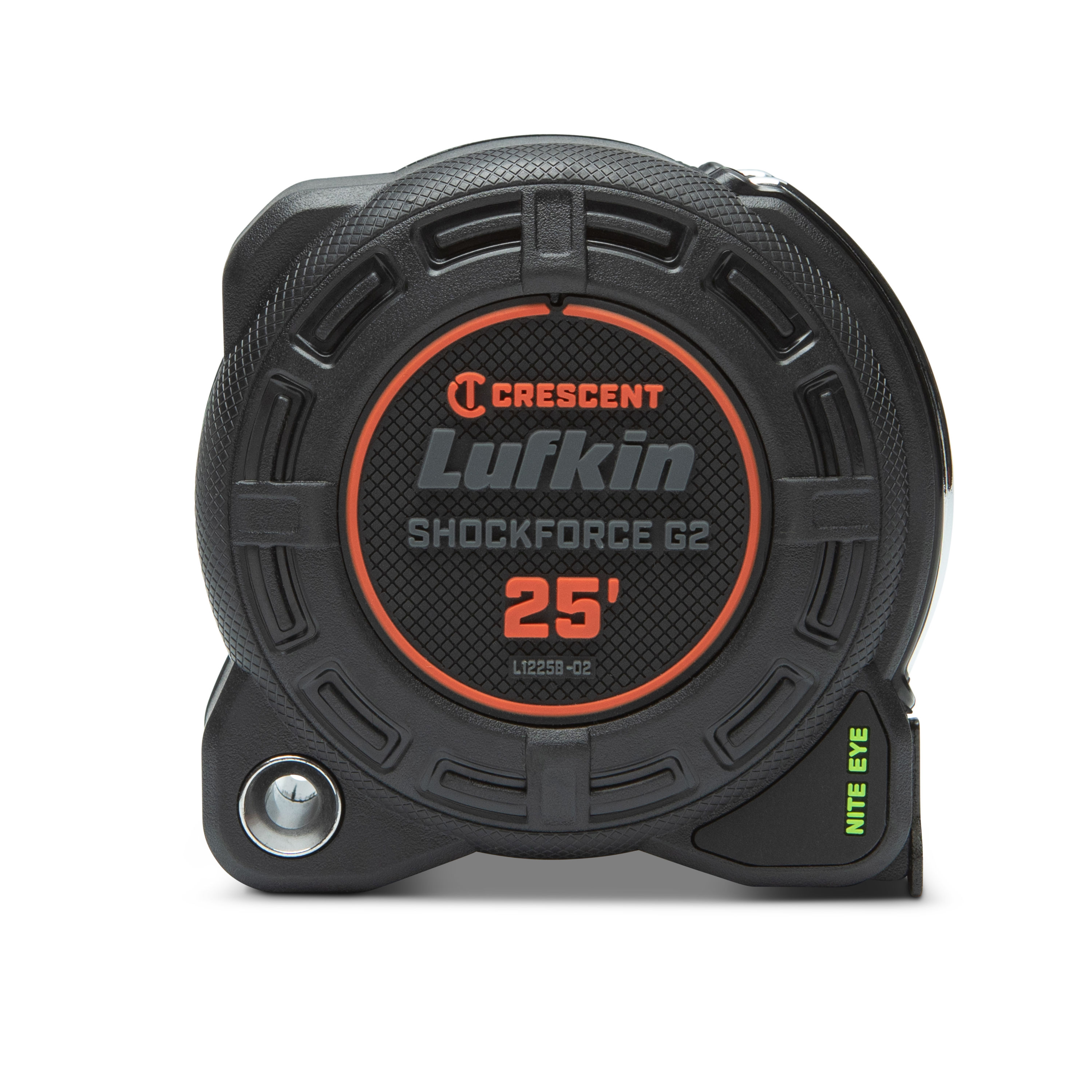 Cinta Métrica Crescent Lufkin Shockforce Nite Eye G2 de 25 pies Modelo L1225B-02