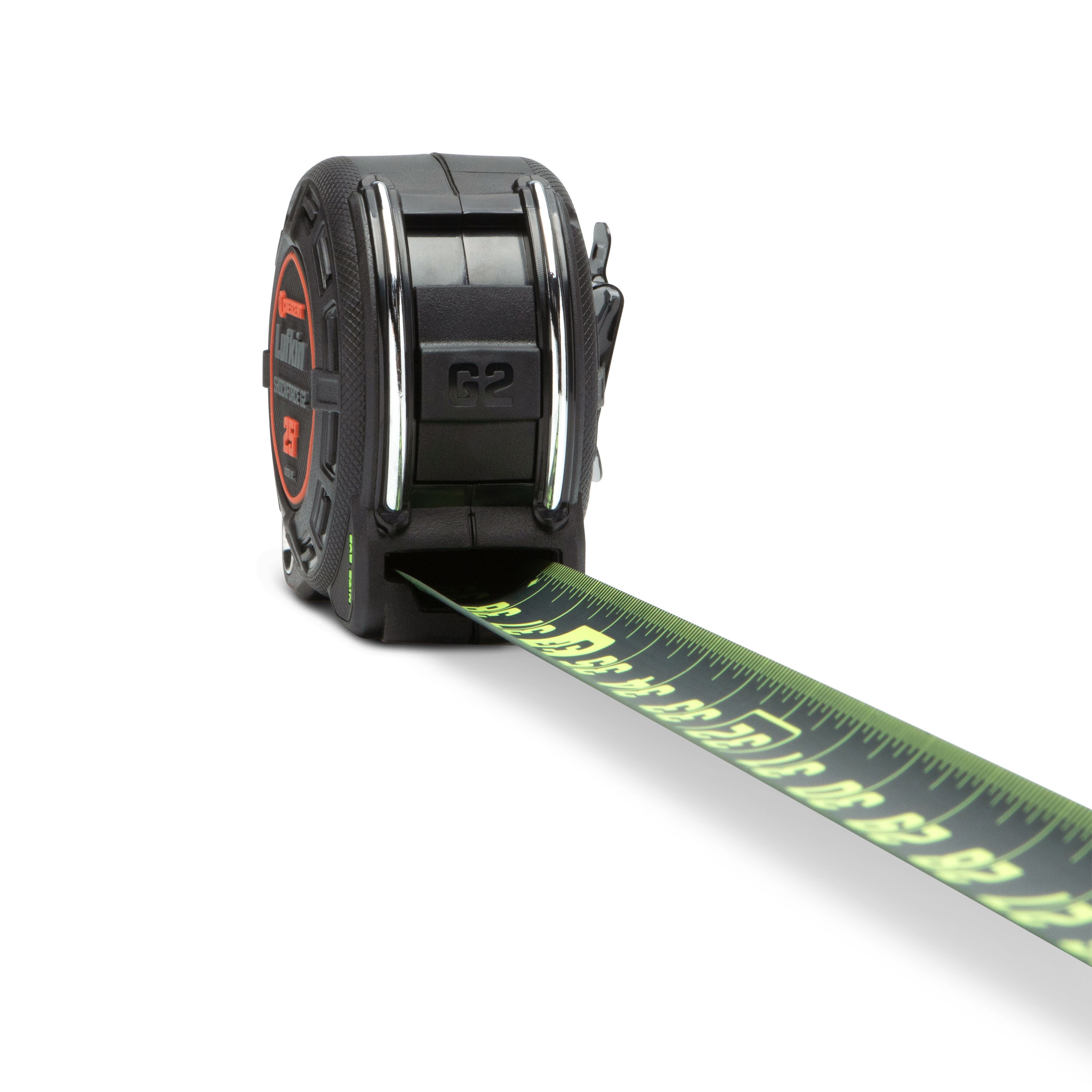 Cinta Métrica Crescent Lufkin Shockforce Nite Eye G2 de 25 pies Modelo L1225B-02