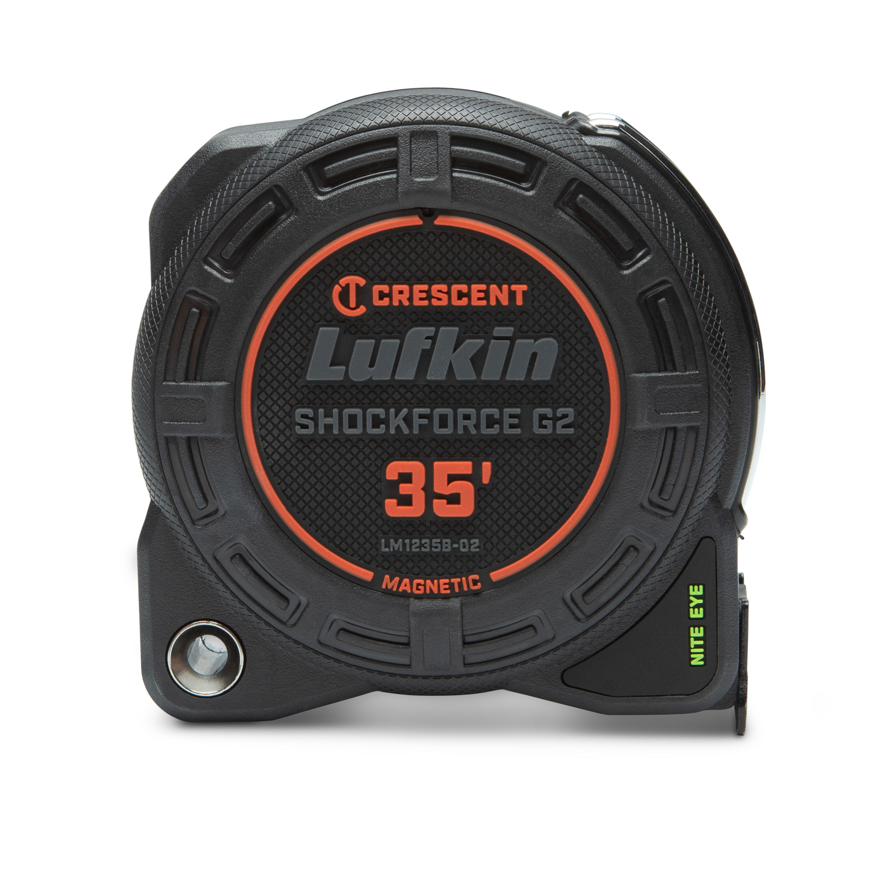 Cinta métrica magnética Crescent Lufkin Shockforce Nite Eye G2 de 35 pies LM1235B-02