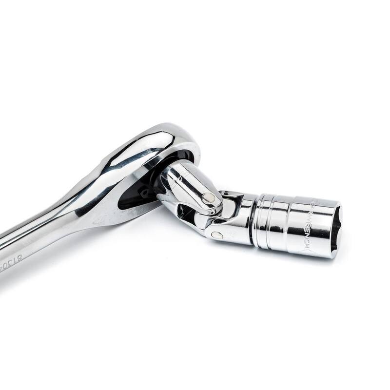 Set de herramientas mecánicas GEARWRENCH 1/2 pulgadas de unidad de trinquete de 12 puntas estándar y profunda SAE de 90 dientes con llaves de vaso (33 piezas) - 80714D
