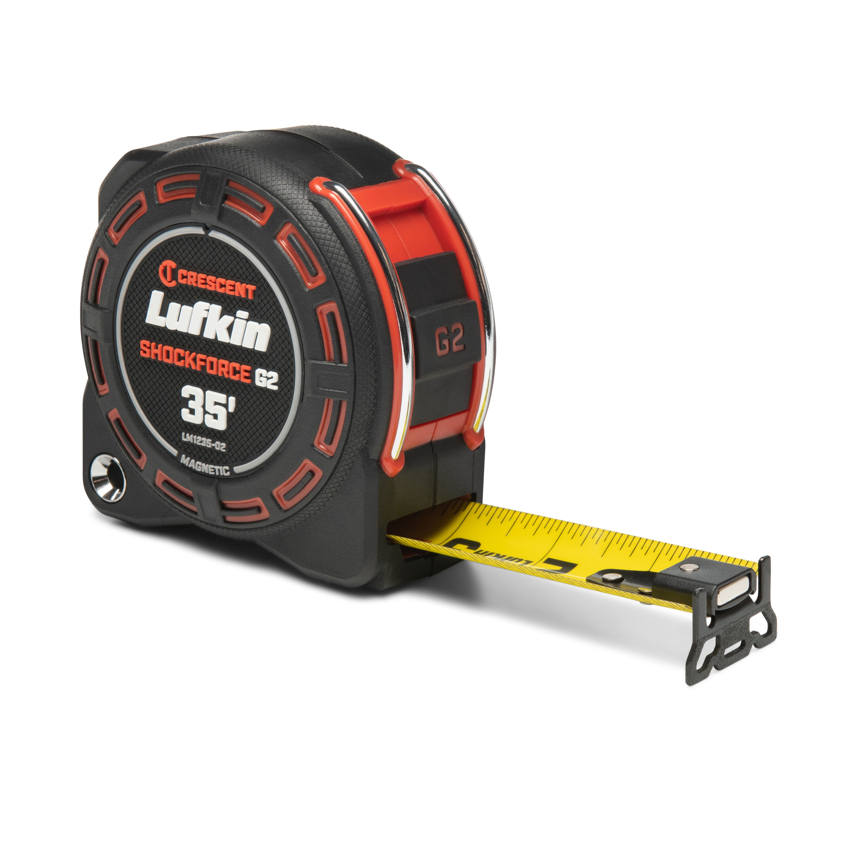Cinta métrica magnética Crescent Lufkin Shockforce G2 de 35 pies LM1235-02