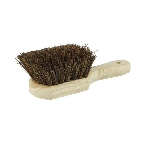 Cepillo de Limpieza de Servicio Weiler 8", Relleno de Palma, Mango Corto, Bloque de Madera - 72086