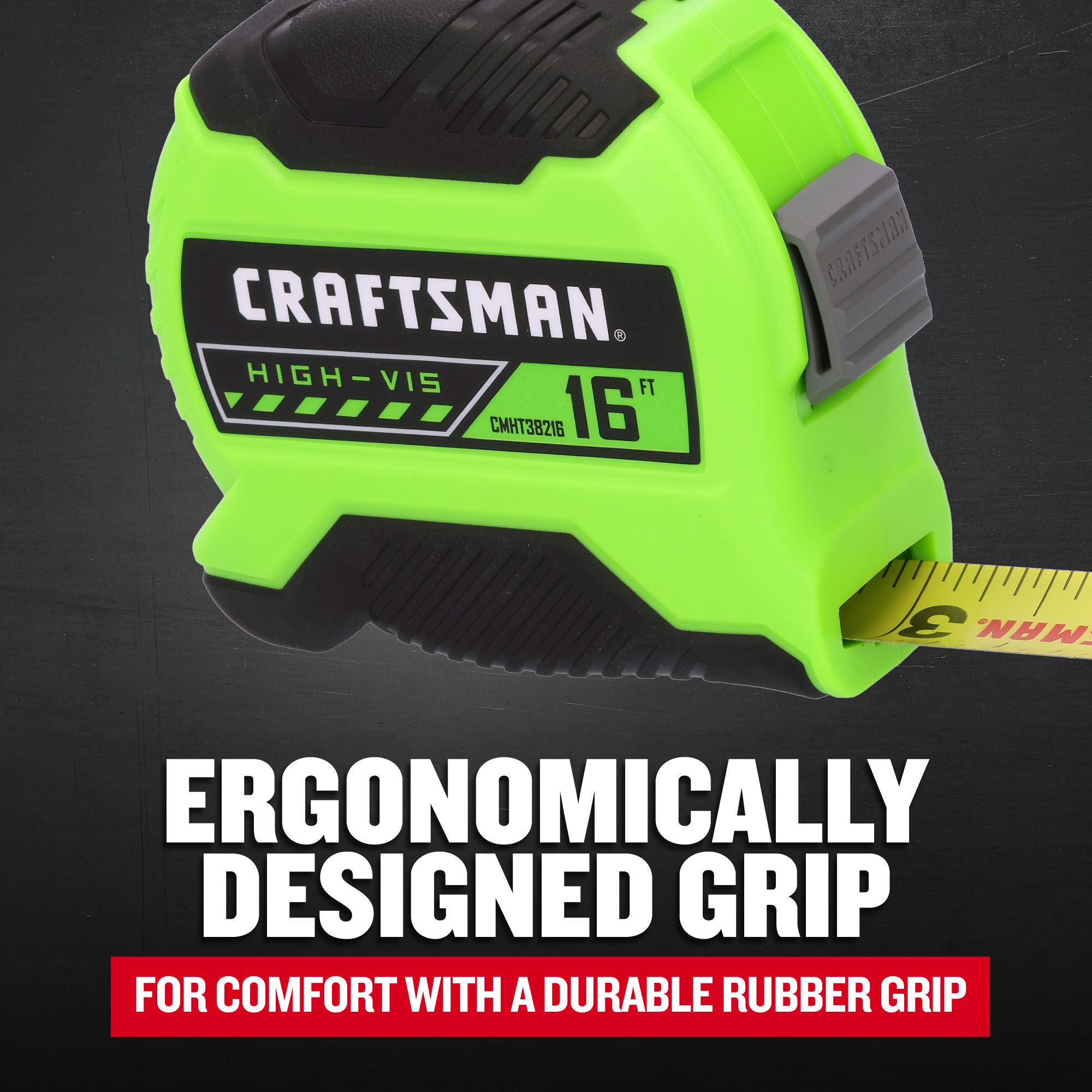 Cinta métrica de 16 pies CRAFTSMAN HI-VIS CMHT38216S