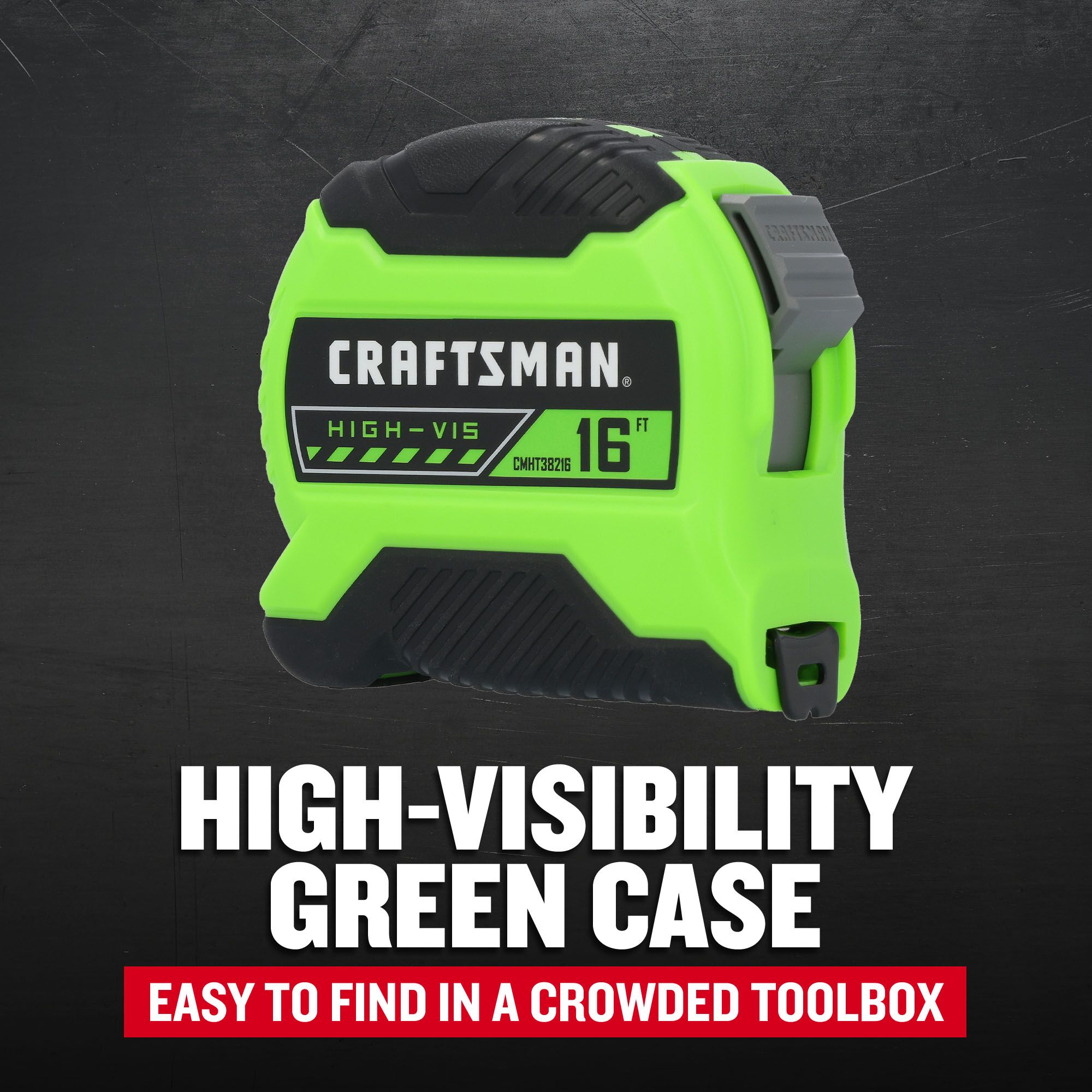 Cinta métrica de 16 pies CRAFTSMAN HI-VIS CMHT38216S