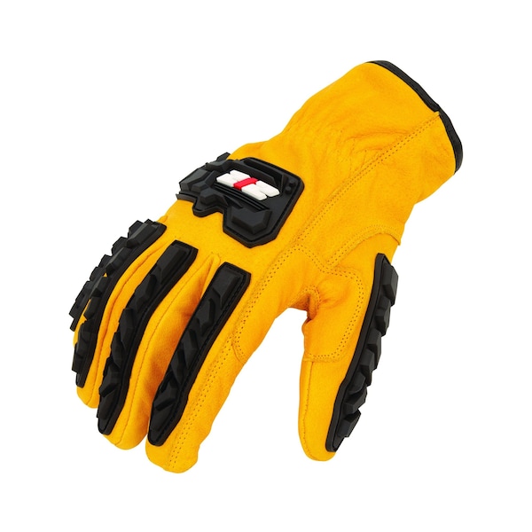 Guantes de Rancho/Conductor de Cuero Resistentes a Impactos y Cortes de Alto Rendimiento 212 Nivel ANSI A5, Talla Extra Grande - IMPLDC5A9011