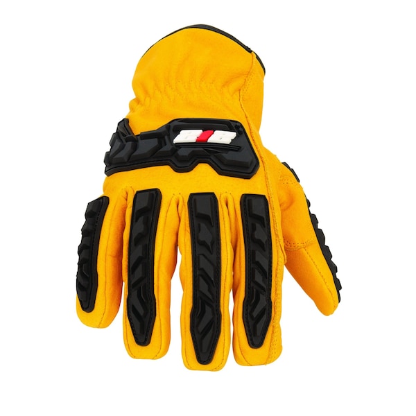 Guantes de Rancho/Conductor de Cuero Resistentes a Impactos y Cortes de Alto Rendimiento 212 Nivel ANSI A5, Talla Extra Grande - IMPLDC5A9011