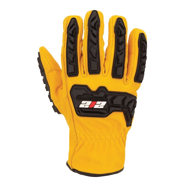 Guantes de Rancho/Conductor de Cuero Resistentes a Impactos y Cortes de Alto Rendimiento 212 Nivel ANSI A5, Talla Extra Grande - IMPLDC5A9011