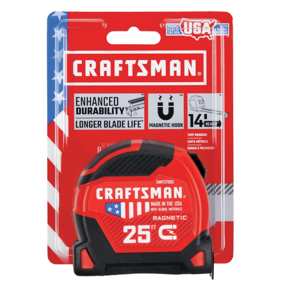 Cinta métrica magnética CRAFTSMAN PROREACH de 25 pies CMHT37665S