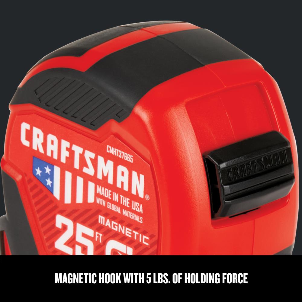 Cinta métrica magnética CRAFTSMAN PROREACH de 25 pies CMHT37665S
