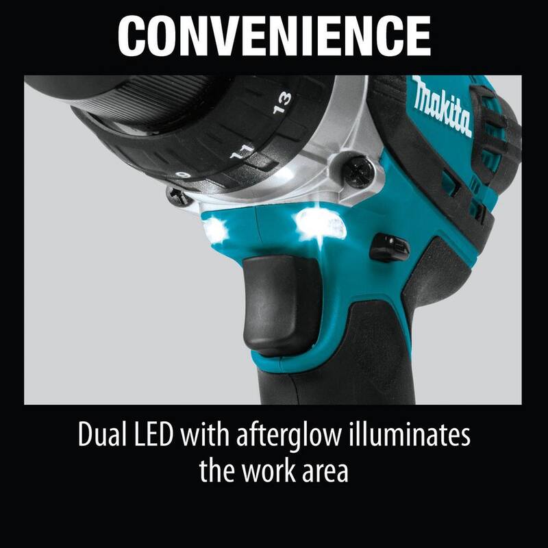 Makita 18V 4.0Ah LXT Lithium-Ion 1/2 in. Cordless Driver-Drill Kit - XFD03M

Traducción: Kit de destornillador-taladro inalámbrico Makita de 18V 4.0Ah LXT de 1/2 pulgadas con batería de ion de litio - XFD03M