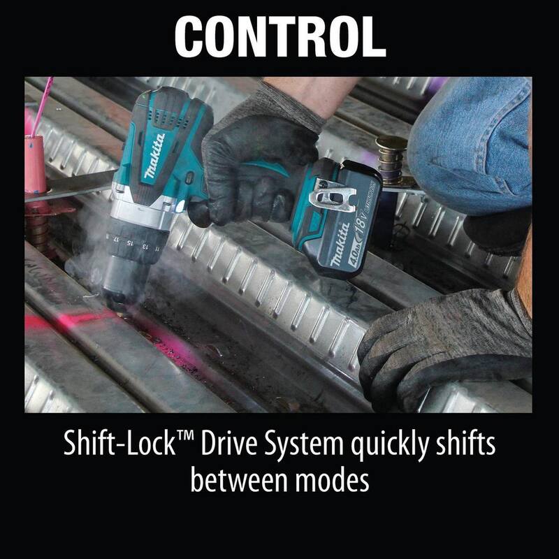 Makita 18V 4.0Ah LXT Lithium-Ion 1/2 in. Cordless Driver-Drill Kit - XFD03M

Traducción: Kit de destornillador-taladro inalámbrico Makita de 18V 4.0Ah LXT de 1/2 pulgadas con batería de ion de litio - XFD03M