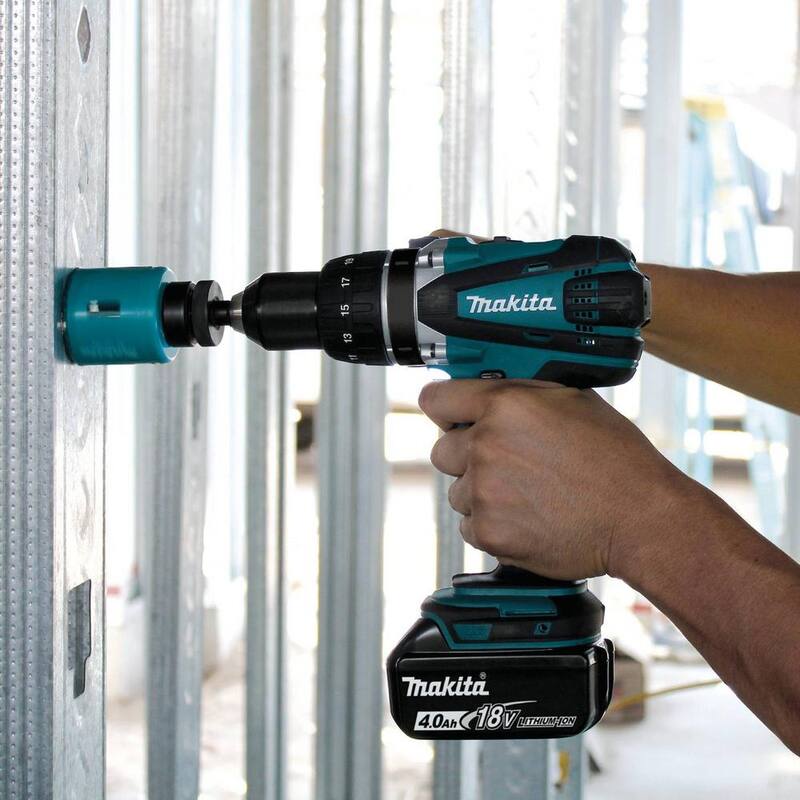 Makita 18V 4.0Ah LXT Lithium-Ion 1/2 in. Cordless Driver-Drill Kit - XFD03M

Traducción: Kit de destornillador-taladro inalámbrico Makita de 18V 4.0Ah LXT de 1/2 pulgadas con batería de ion de litio - XFD03M