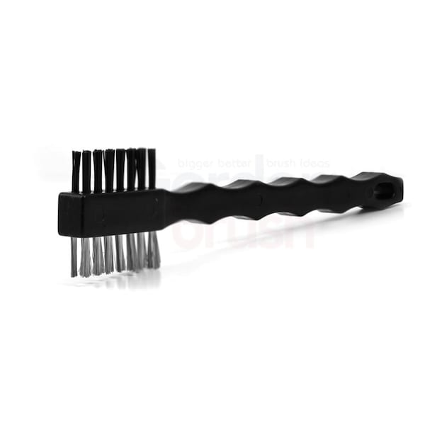 Cepillo de Doble Cabezal con cerdas de Nylon de Acero Inoxidable 0.006" y 0.018" 3x7 Filas - Gordon Brush 321SSNG-12