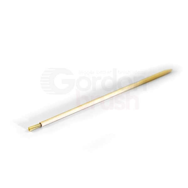 Brocha aplicadora de cerda de cerdo/madera de 3/16" de diámetro Gordon Brush - WA7CKG-12