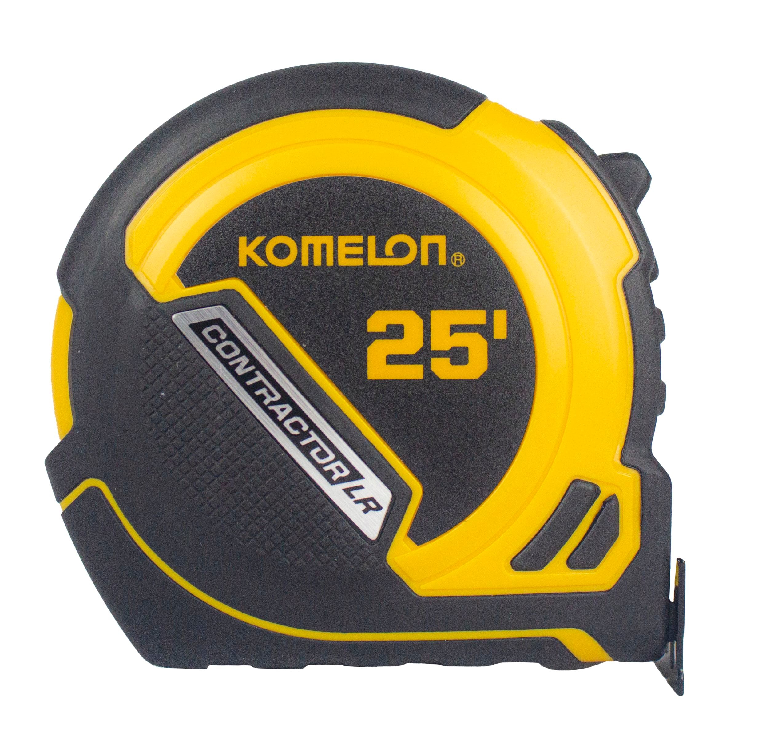 Medición de cinta retráctil Komelon Contractor Lifetime 25 pies M25LR