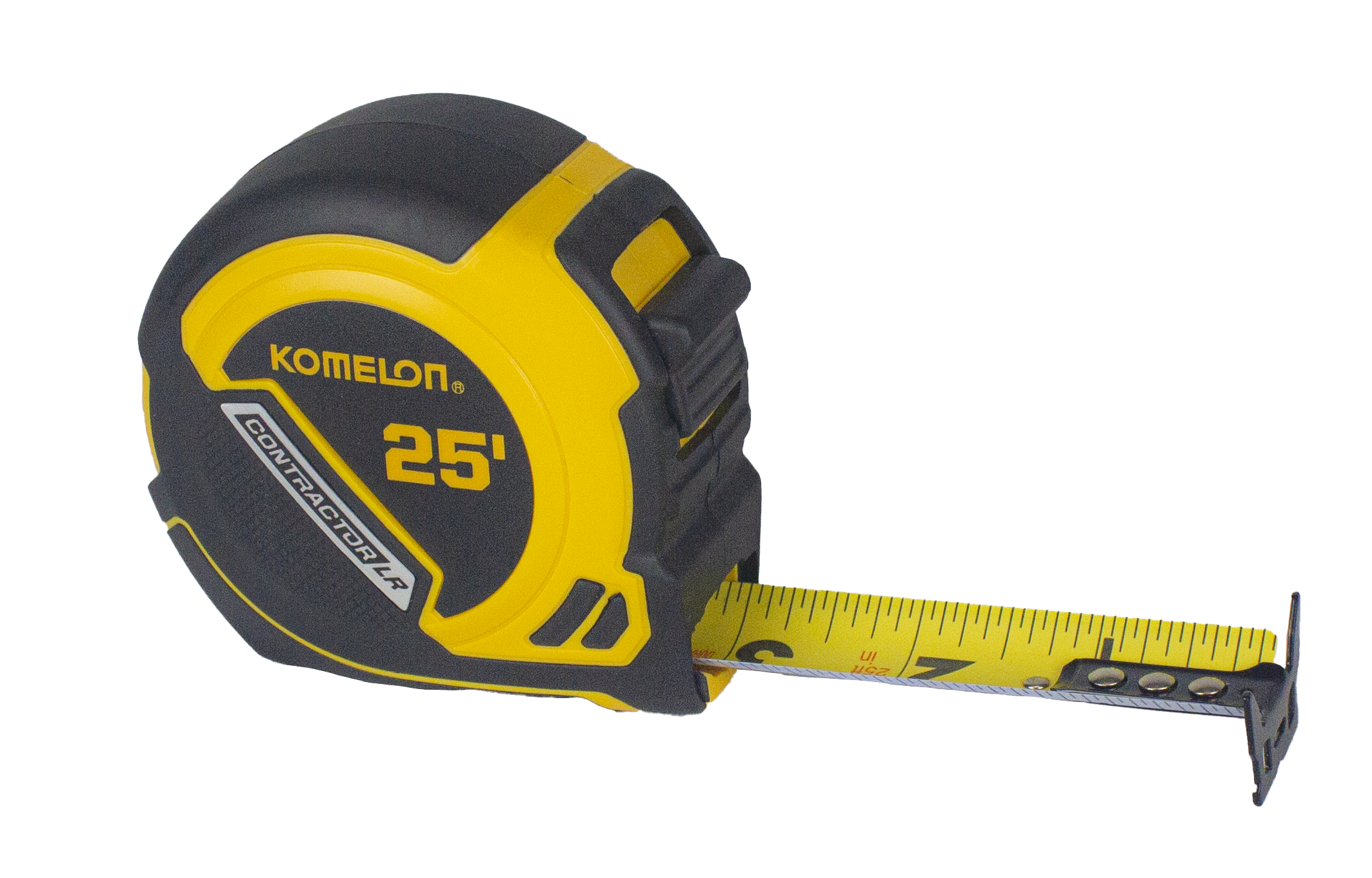 Medición de cinta retráctil Komelon Contractor Lifetime 25 pies M25LR