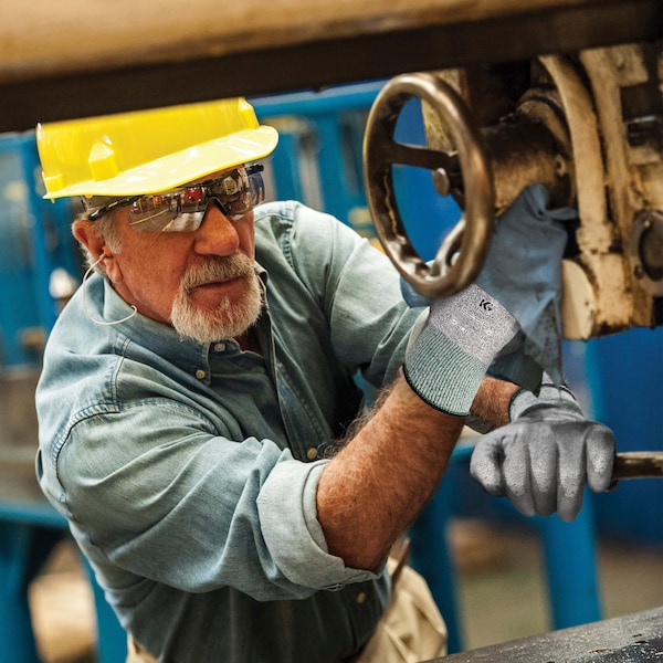 Guantes resistentes al corte Kleenguard, nivel de corte A3, 13 ga, gris, L - 13825