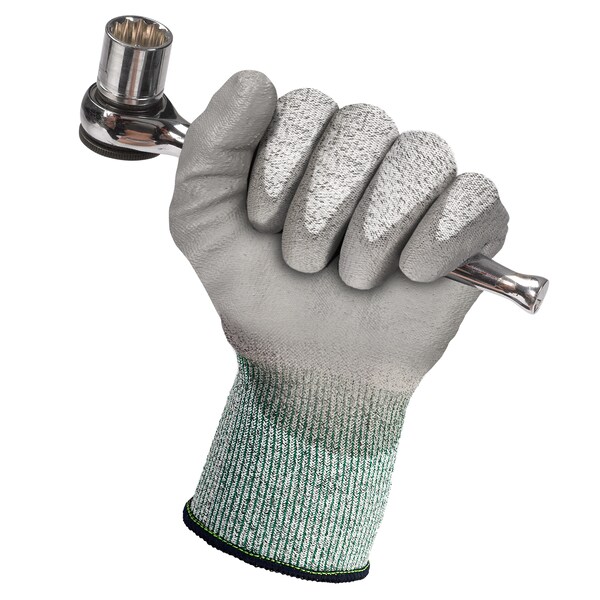 Guantes resistentes al corte Kleenguard, nivel de corte A3, 13 ga, gris, L - 13825