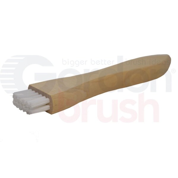 Cepillo aplicador con mango de madera y cerdas PEEK de 0.016" de 2 x 6 filas Gordon Brush - WA12PG-12