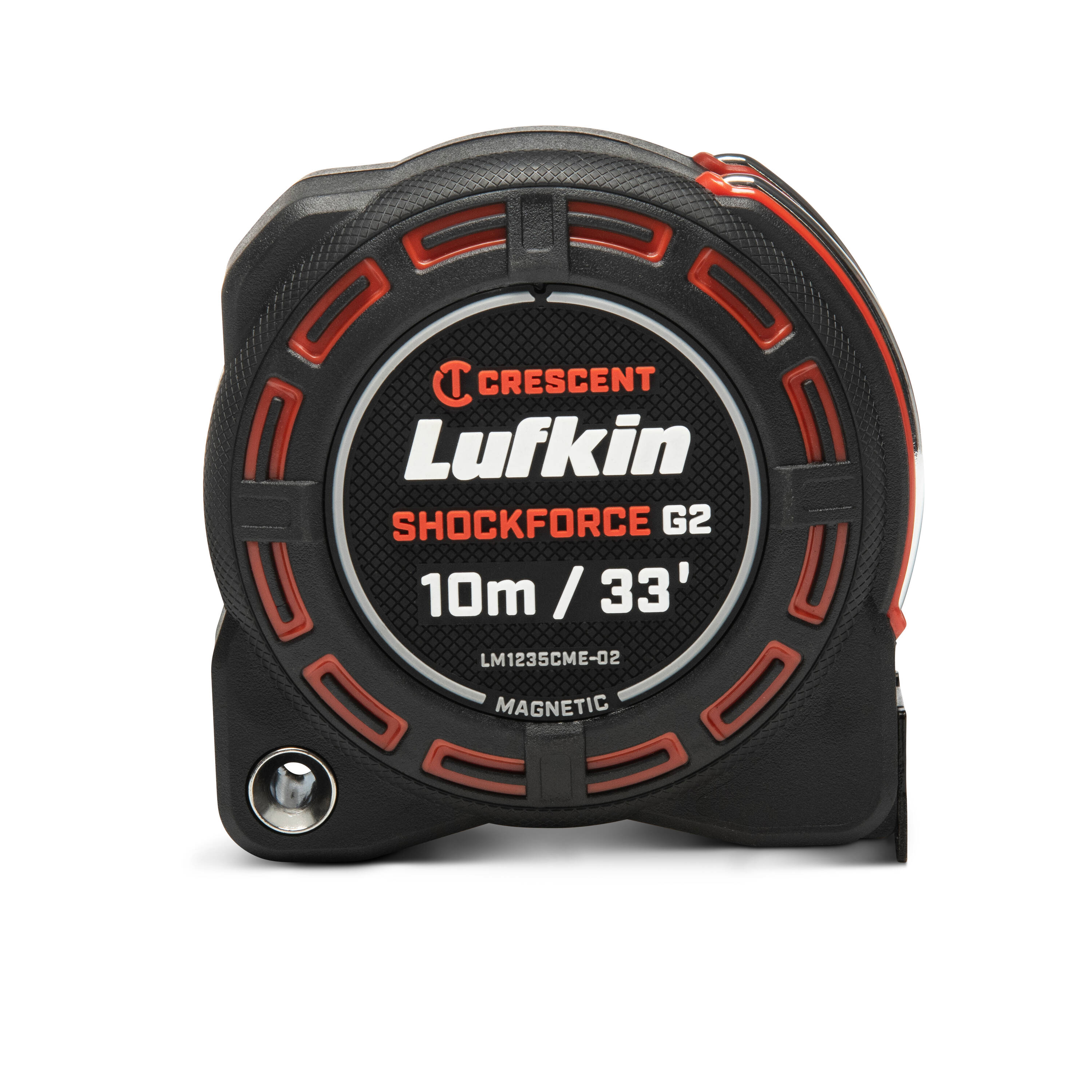 Cinta métrica magnética Crescent Lufkin Shockforce G2 de 10m/33 pies LM1235CME-02