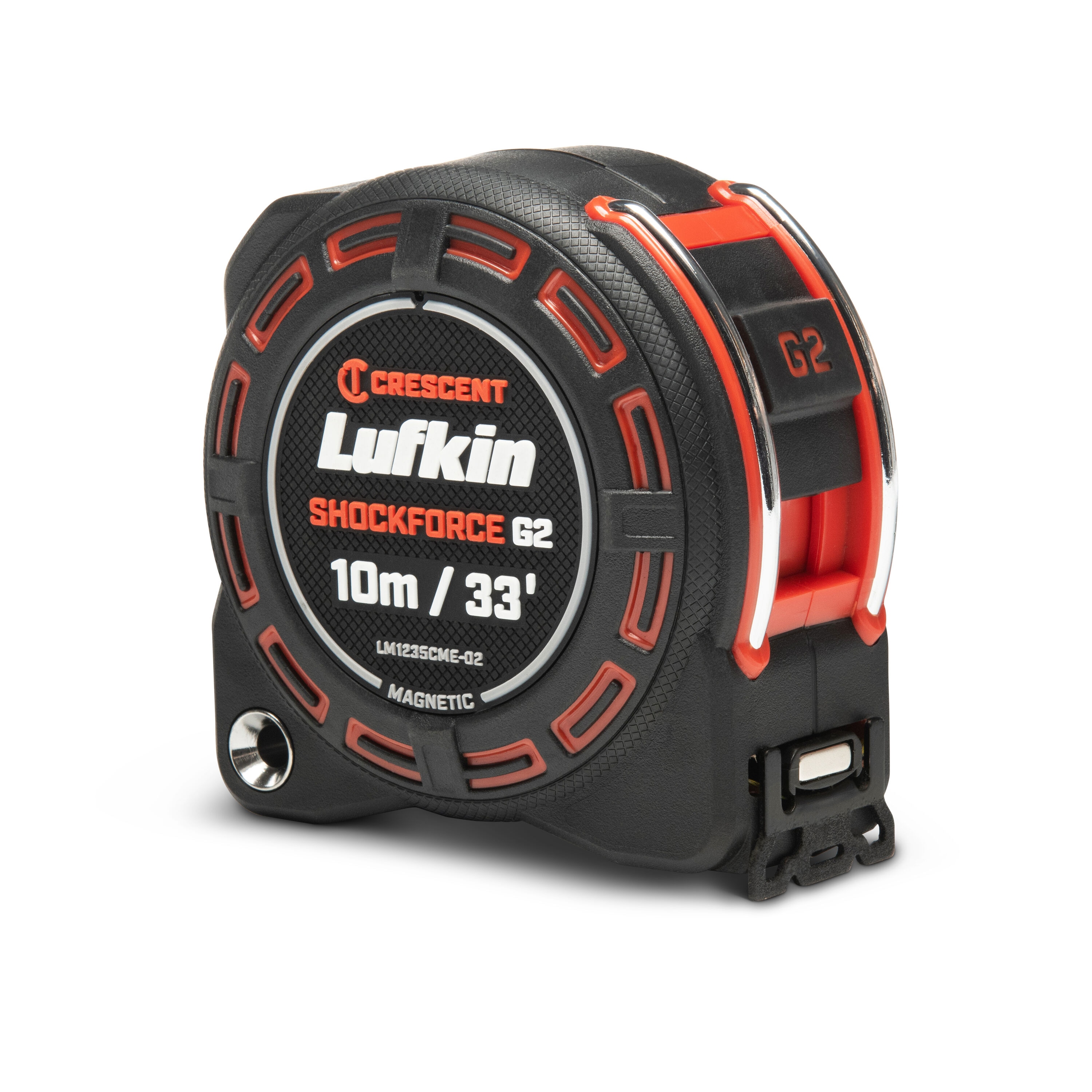 Cinta métrica magnética Crescent Lufkin Shockforce G2 de 10m/33 pies LM1235CME-02