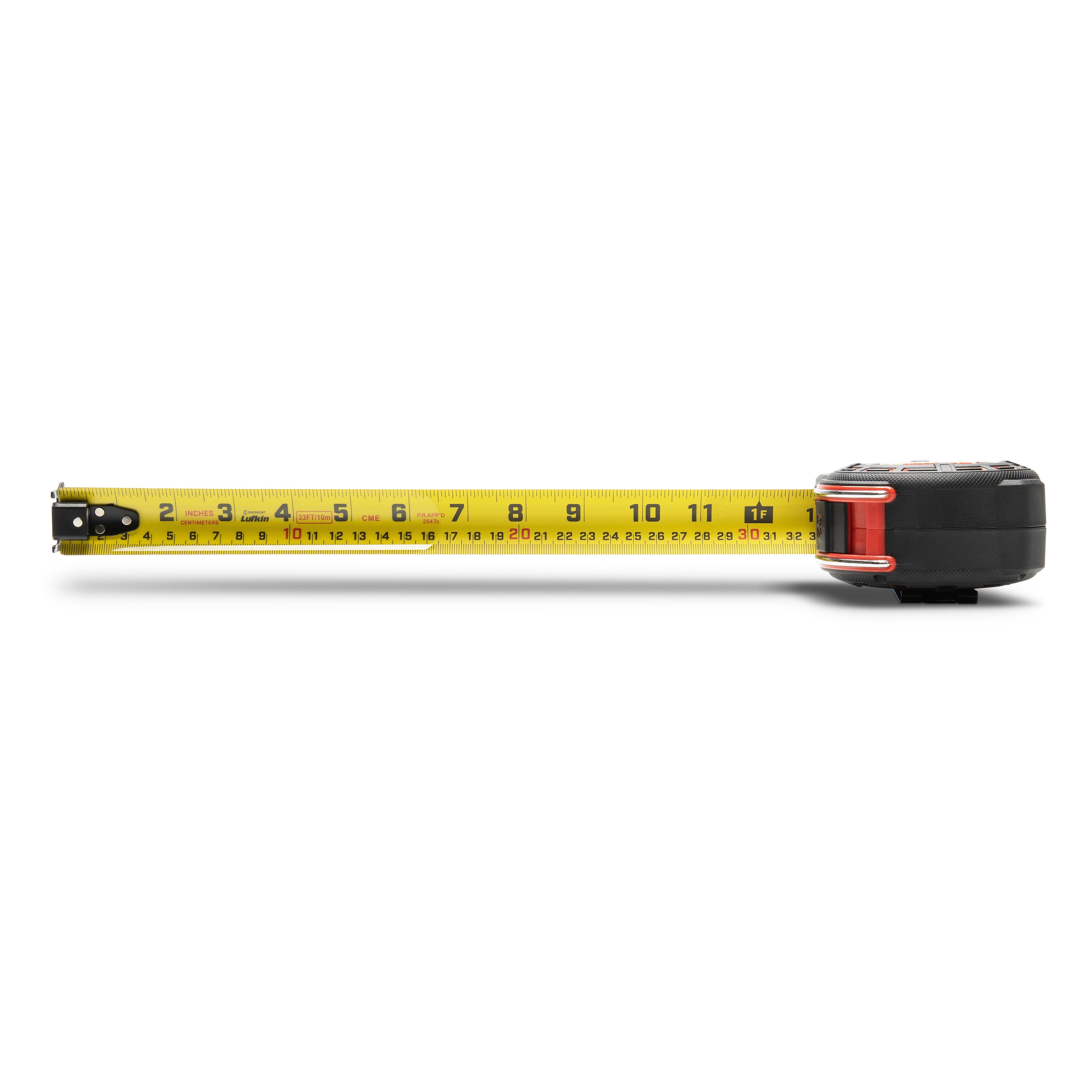 Cinta métrica magnética Crescent Lufkin Shockforce G2 de 10m/33 pies LM1235CME-02