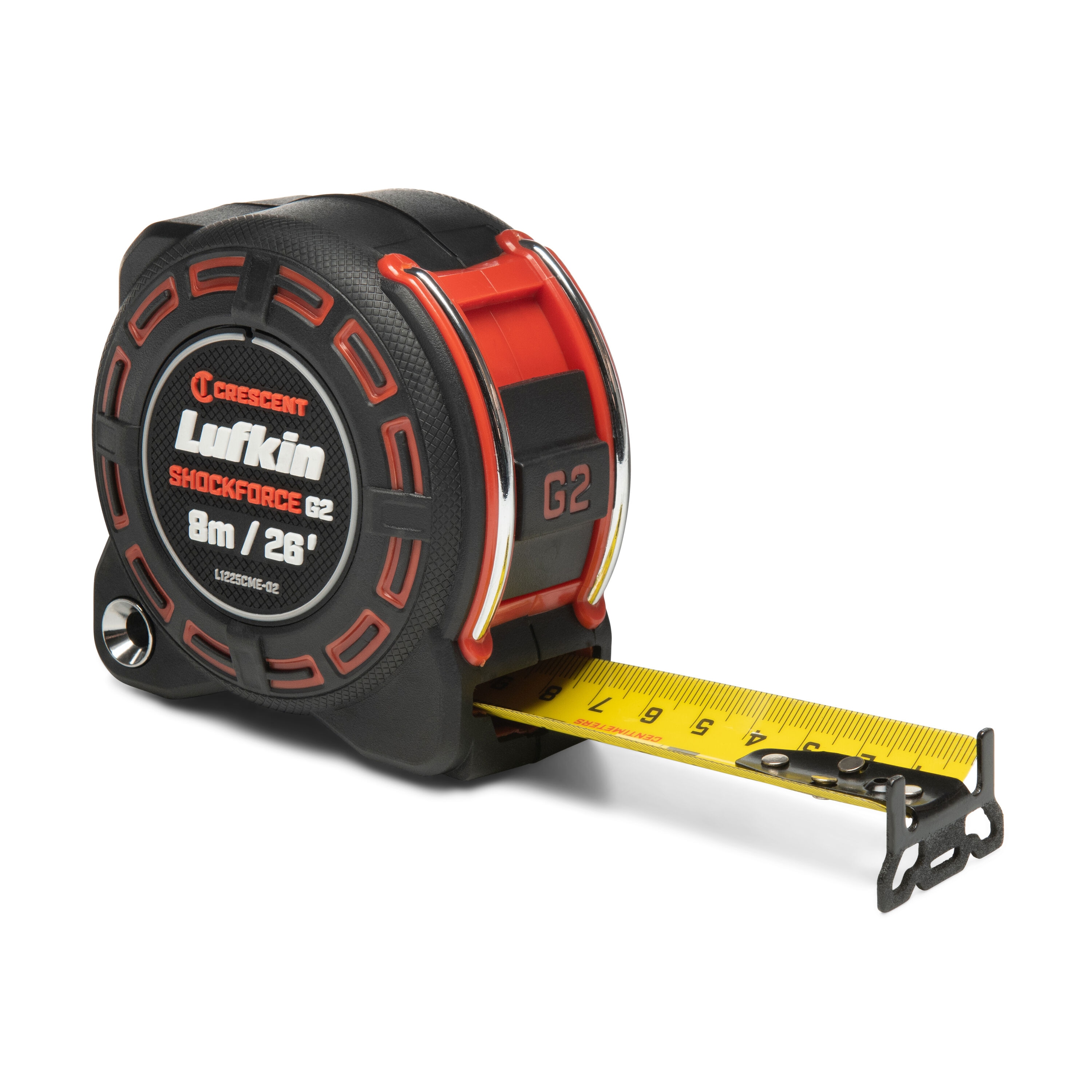 Calibrador de cinta Crescent Lufkin Shockforce G2 8m/26-pies modelo L1225CME-02