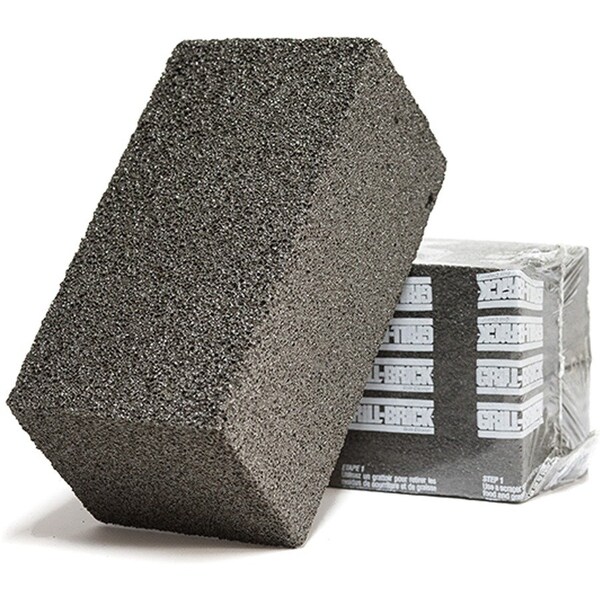 Ladrillo para Parrilla Genuine Joe Scrubble - 3.5 pulgadas x 8 pulgadas x 4 pulgadas - Negro, paquete de 12 - GJO18417