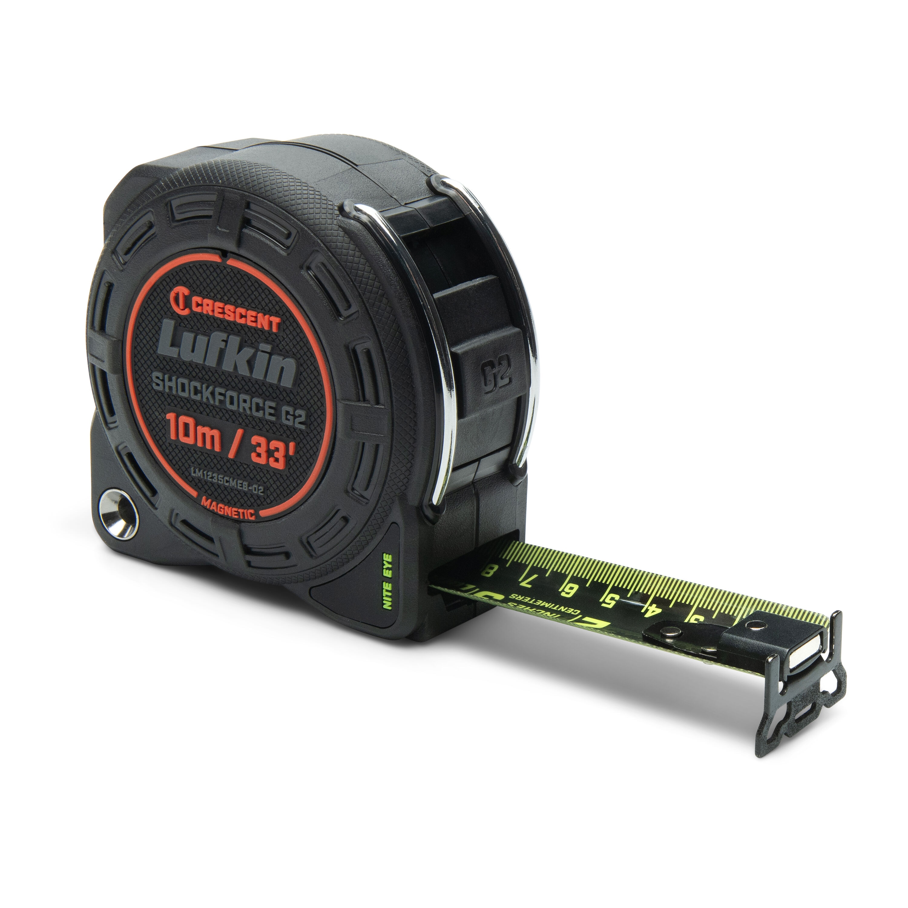 Cinta Métrica Crescent Lufkin Shockforce Nite Eye G2 10m/33 pies LM1235CMEB-02