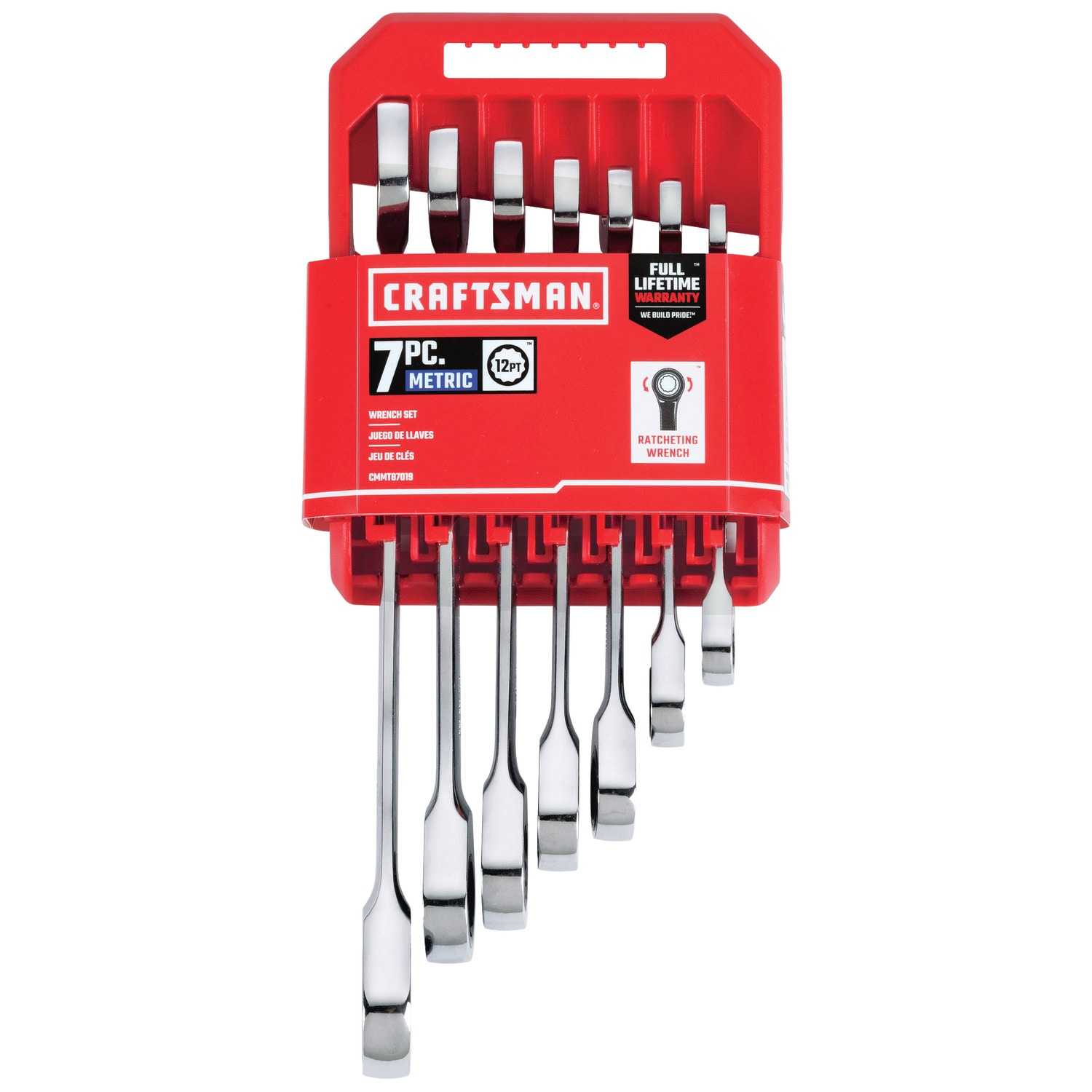 Juego de 7 llaves de trinquete métricas CRAFTSMAN CMMT87019