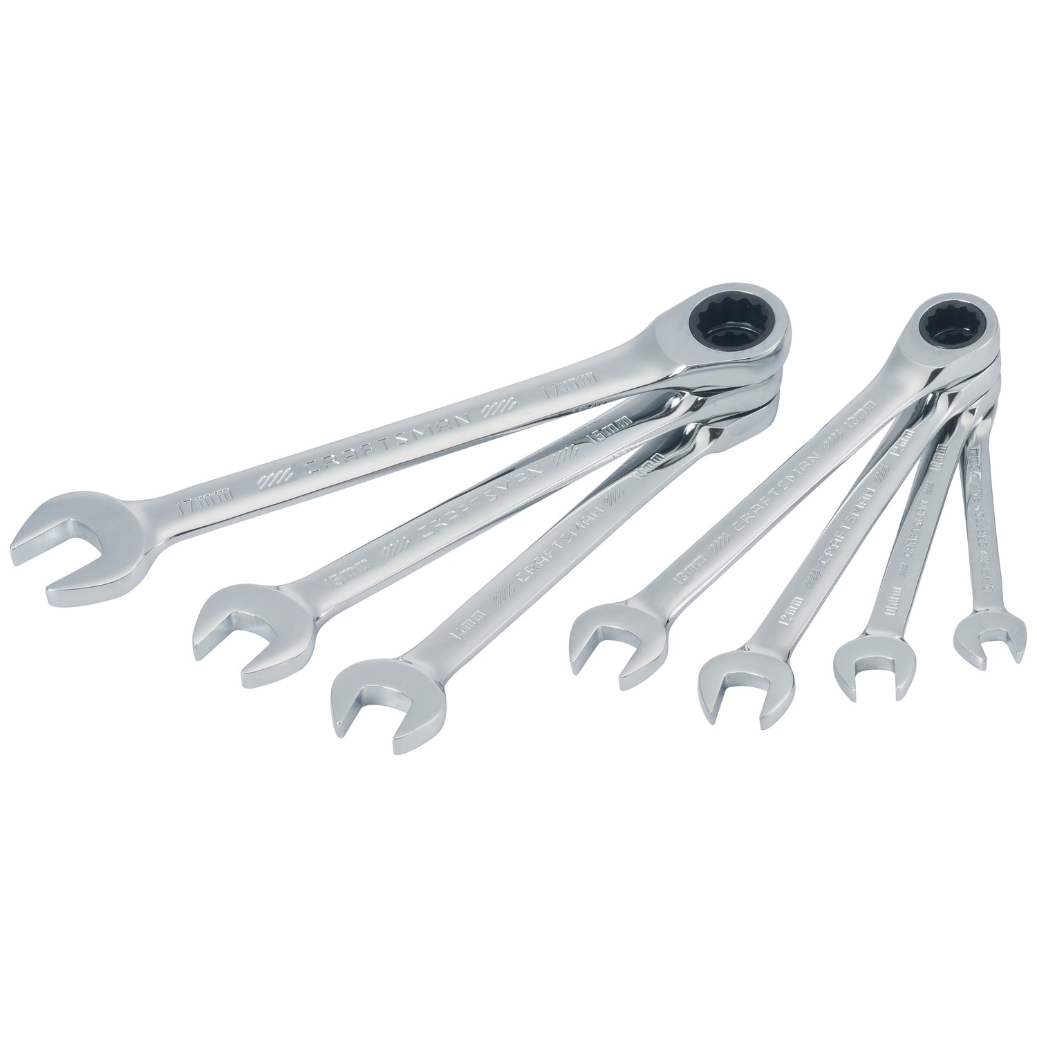 Juego de 7 llaves de trinquete métricas CRAFTSMAN CMMT87019