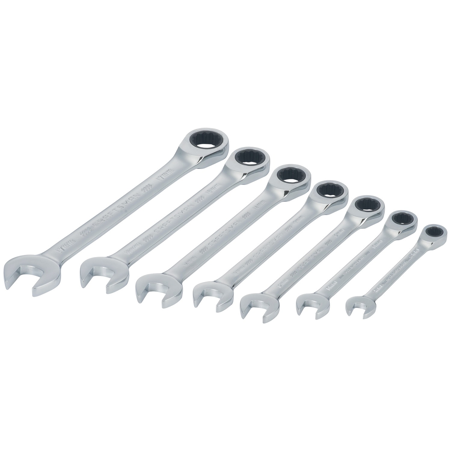 Juego de 7 llaves de trinquete métricas CRAFTSMAN CMMT87019