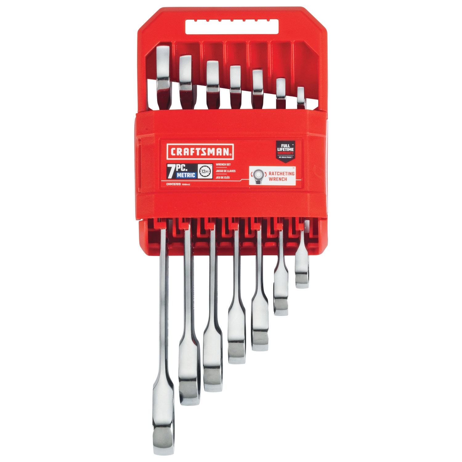 Juego de 7 llaves de trinquete métricas CRAFTSMAN CMMT87019