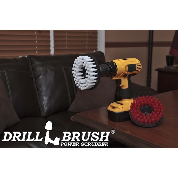 Cepillo Para Taladro Power Scrubber de Useful Products 5 pulgadas de ancho 5 pulgadas de largo, variedad - 5IN-S-RW-H-DB