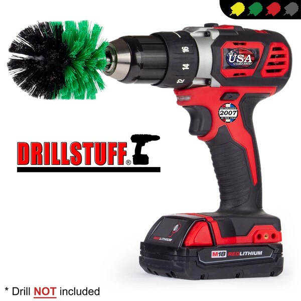 Accesorios de cocina Drillstuff - Suministros de limpieza - Cepillo para taladro - Estufa - Horno - G-M-QC-DS